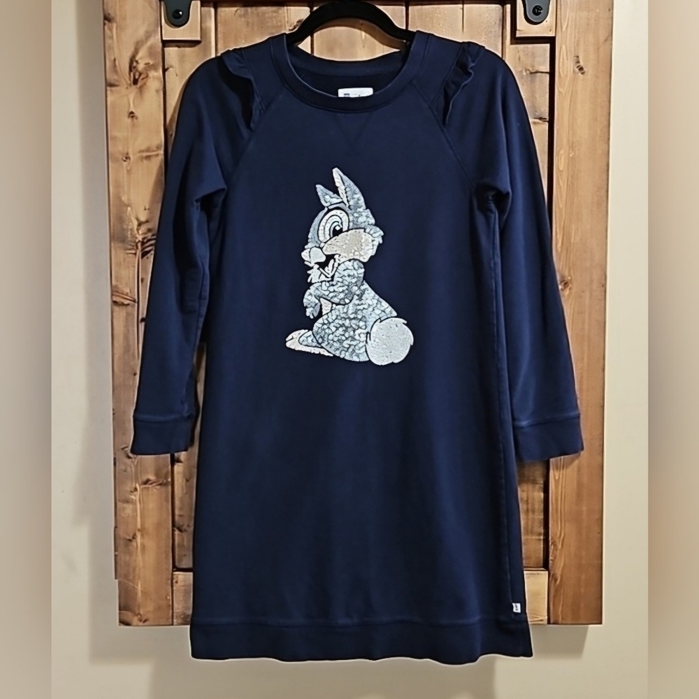 Disney GapKids Blue Sequin Thumper Dress XXL